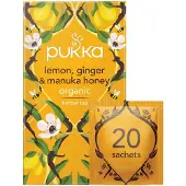 Pukka Lemon, ginger & Manuka Honey teposer 20-pakning