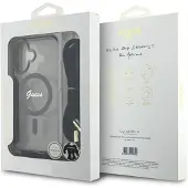 GUESS Crossbody Cord Script MagSafe iPhone 16 Etui - svart