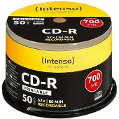 Intenso - 50 x CD-R - 700 MB (80 min) 52x - blekkstråleskrivbar overflate - spindel
