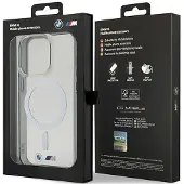 BMW Etui BMHMP14LHCRS iPhone 14 Pro 6,1" gjennomsiktig hardcase Silver Ring MagSafe