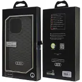 Audi IML Stitching Pattern MagSafe iPhone 16 Pro 6,3" svart/sort hardcase AU-IMLMIP16P-Q5/D3-BK