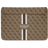 GUESS 4G Printed Stripes-deksel for en 14" bærbar PC - brun