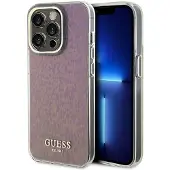 GUESS GUHCP15LHDECMP iPhone 15 Pro 6,1" rosa/rosa hardcase IML Faceted Mirror Disco Iridescent