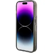 Karl Lagerfeld Liquid Glitter Choupette-etui for iPhone 15 Pro Max - gjennomsiktig