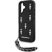 Karl Lagerfeld Saffiano Crystals Chain Iphone 16 Telefondeksel