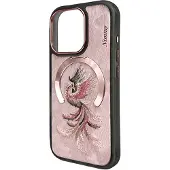 Nimmy Magnetic Fantasy Animal MagSafe-etui for iPhone 16 Pro - Rose Gold