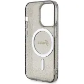 GUESS GUHMP14XHCMCGK iPhone 14 Pro Max 6,7" svart/svart hardcase Glitter Gold MagSafe