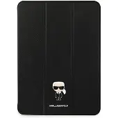 Karl Lagerfeld Saffiano Ikonic Karl-etui for iPad 12,9" Pro 2021 - Svart