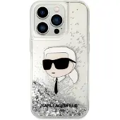 Karl Lagerfeld KLHCP14LLNKHCH iPhone 14 Pro 6,1" sølv/sølv hardcase Glitter Karl Head