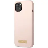 GUESS GUHMP13MSBPLP iPhone 13 6,1" rosa/rosa hardt etui med silikonlogoplate MagSafe