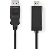 Nedis Ccgb37100bk30 Displayport-kabel Dp M-hdmi-kontakt 4k Nikkelbelagt 3 M 30hz