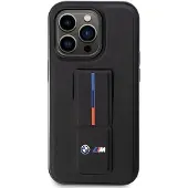BMW Grip Stand Hot Stamp iPhone 14 Pro-etui – svart