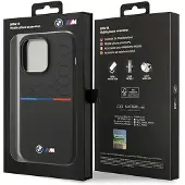 BMW Silikonmønster iPhone 15 Pro-etui - svart