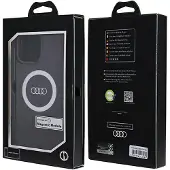 Audi IML Big Logo MagSafe-deksel iPhone 13 Pro Max 6,7 svart hardcase AU-IMLMIP13PM-Q5/D2-BK
