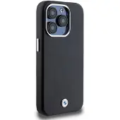 BMW Signature Wrapped Metal MagSafe-etui for iPhone 15 Pro - svart