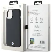 BMW MagSafe-etui i metall med signaturinnpakning for iPhone 14/15/13 - svart
