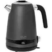 Adler AD 1295 grå vannkoker metall 1,7l med LCD og temperaturkontroll