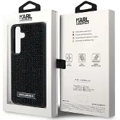 Karl Lagerfeld Rhinestone Metal Logo etui for Samsung Galaxy S24 - svart