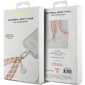GUESS GUOUCBMC4MP Universal stor håndreimveske - rosa akryl 4G Charm