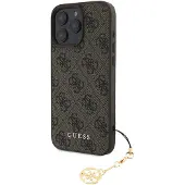 GUESS iPhone 16 Pro Max 4G Charms Collection Hybrid-deksel - Brun
