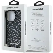 Karl Lagerfeld Zebra med snor - etui til iPhone 16 Pro (lilla)