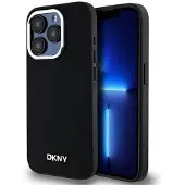 DKNY MagSafe iPhone 15 Pro Max-etui med vanlig logo - svart