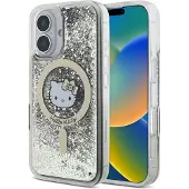 Hello Kitty Liquid Glitter Fever MagSafe iPhone 16 esker - Gull