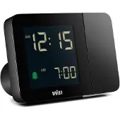 Braun 67160, Digital vekkerklokke, Rektangel, Sort, 24 timers, Tid, AC