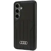 Audi MagSafe S24 S921 MagSafe-hardcase i syntetisk lær, svart/svart AU-TPUPCMS24-Q5/D1-BK