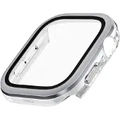 Uniq Voute herdet glassveske for Apple Watch 10 46 mm - sølv