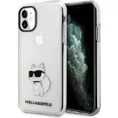 Karl Lagerfeld Ikonik Choupette-etui for iPhone 11 / Xr - gjennomsiktig