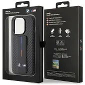 BMW Bmhcp15lgspcck Iphone 15 Pro 6.1 Grip Stand Smooth&carbon Telefondeksel