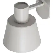 Sigma Vegglampe Dunka, taupe, 1 lyskilde, stål, E27, høyde 17 cm