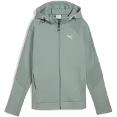 Puma EVOSTRIPE Full-Zip Hoodie Women, Clothing, Green Moon, M