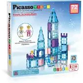 PicassoTiles 72-delt Ice Winter Tema Magnetiske Fliser sett