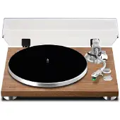 Teac TN-400BT-X, Beltedrevet platespiller, Manuell, Svart, Valnøtt, Aluminium, 33,45,78 RPM, MM-type (VM-type)