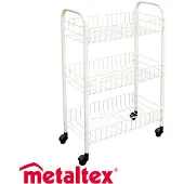 Metaltex Grønnsakshandlerkurv Med 3 Kurver 41x2x6 Cm