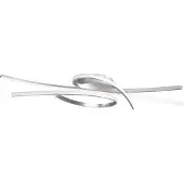 FISCHER&HONSEL GMBH LED-taklampe Biba, nikkelfarget, lengde 100 cm, metall CCT