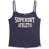 Superdry Ath Ess Graphic Pointele Ermeløs T-skjorte