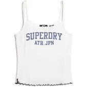 Superdry Ath Ess Graphic Pointele Ermeløs T-skjorte
