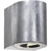 Nordlux Utendørs LED-vegglampe Canto 2, galvanisert, 10 cm, IP44