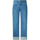 Pepe Jeans for woman. PL2050878 Loose Turn-Up Jeans blue (28/30), Casual, Cotton, Denim