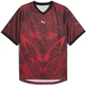 Puma PUMATECH All-Over Print Relaxed Football Jersey Unisex, Clothing, Red/Aop, S