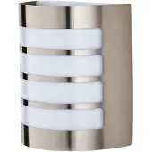 LINDBY utendørs vegglampe Noyan, 22 cm, stål, IP44, E27