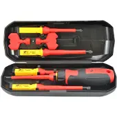 AWTOOLS sett med isolerte skruetrekkere 1000V VDE S2/8SZT.