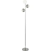 Searchlight LED-gulvlampe Marbles, kromfarget, glass, 152 cm høy