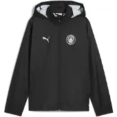 Puma Manchester City Training All-Weather Jacket Youth, Clothing, Black/Silver, 11-12Y