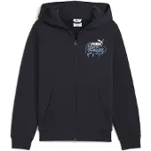 Puma MID90s Full-Zip Youth, Clothing, New Navy, 11-12Y