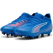 Puma ULTRA 6 MATCH FG/AG Football Boots Youth, Shoes, Ultra Blue/White/Glowing Red, 34