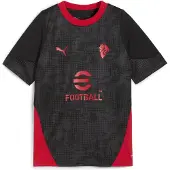 Puma AC Milan Training Jersey Youth, Clothing, Black/Red, 7-8Y